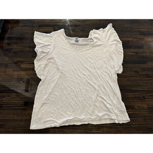 Women's Old Navy White Tee XL Pre-Owned